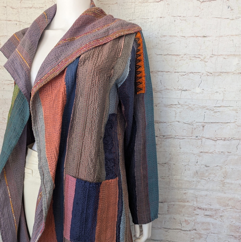 Mieko Mintz lightweight reversible Multicolor Pat… - image 4